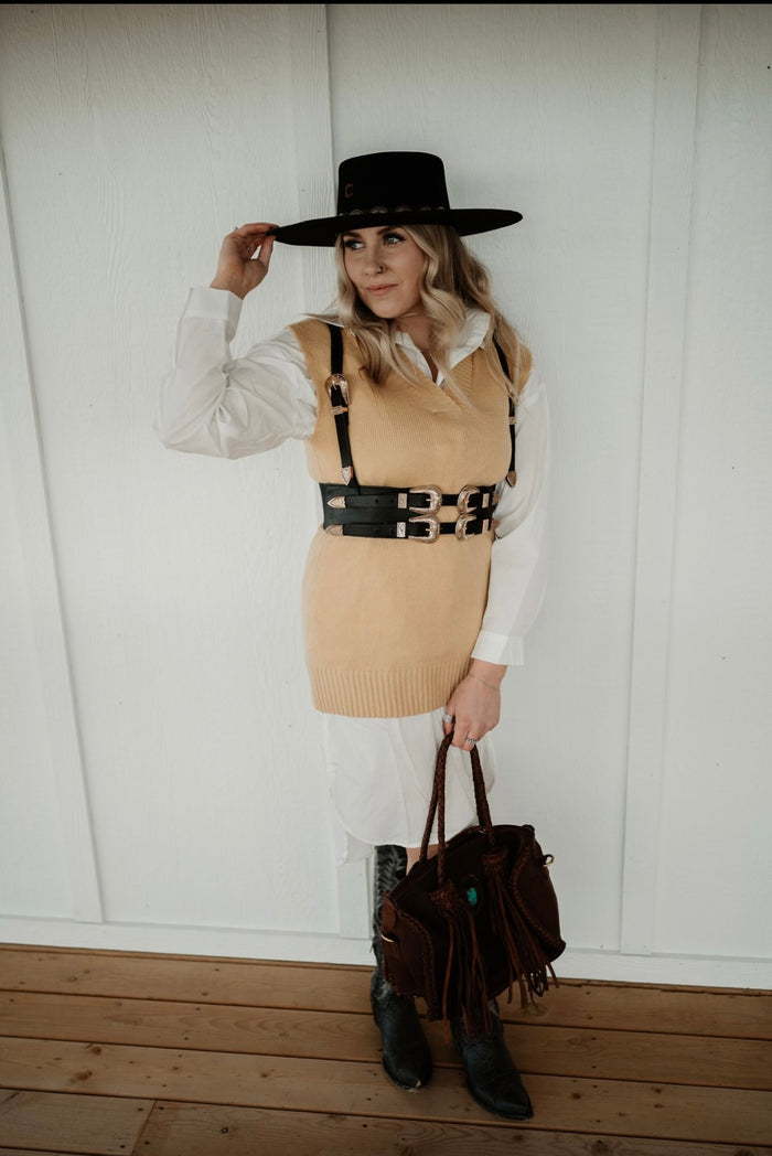 the sweater vest dress