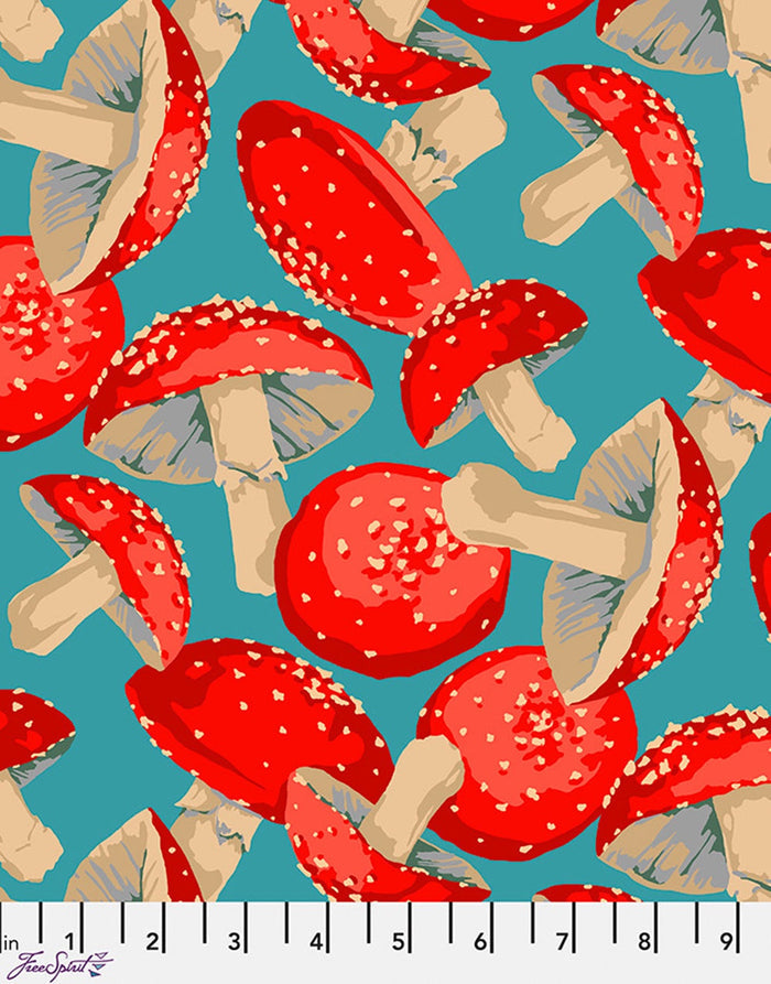 Toadstool Cotton Fabric, Forage by Martha Negley