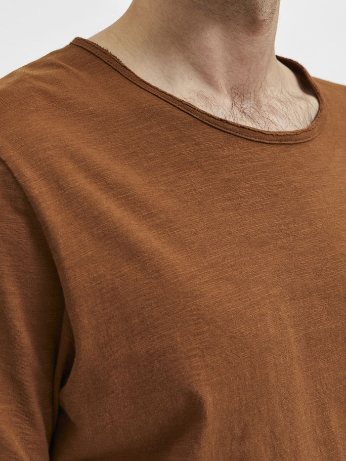 Toffee Brown Crew Neck T-Shirt