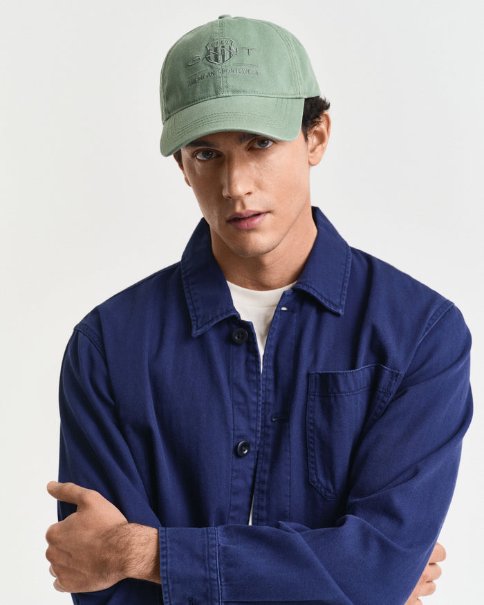 Tonal Archive Shield Cap in Green
