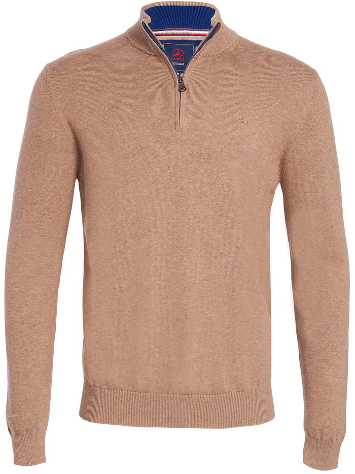Tory 1/4 Zip in Ecru