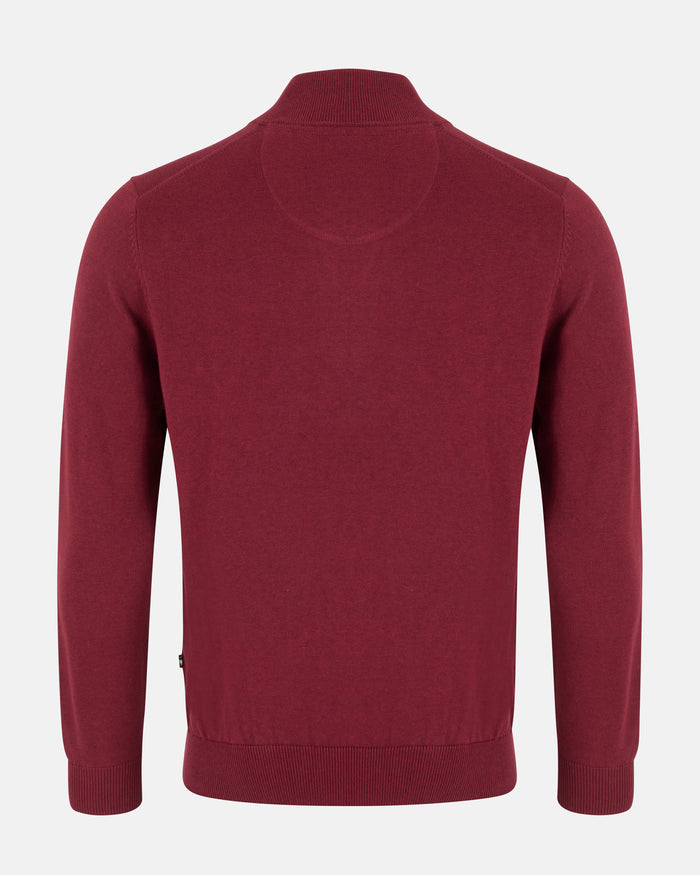Tory 1/4 Zip in Merlot