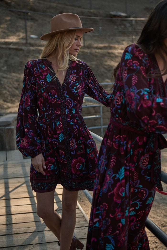 Tory Paisley Ceny Button Down Mini Dress