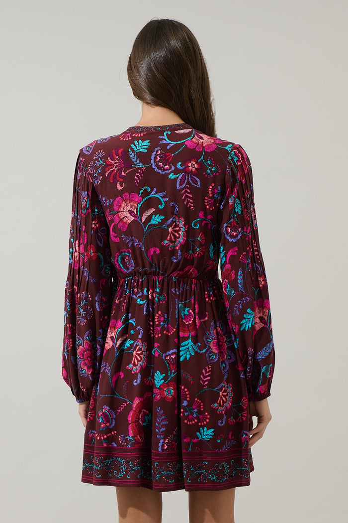 Tory Paisley Ceny Button Down Mini Dress