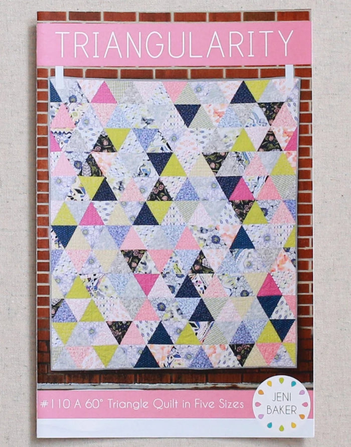 Triangularity Quilt Paper Sewing Pattern, Jeni Baker