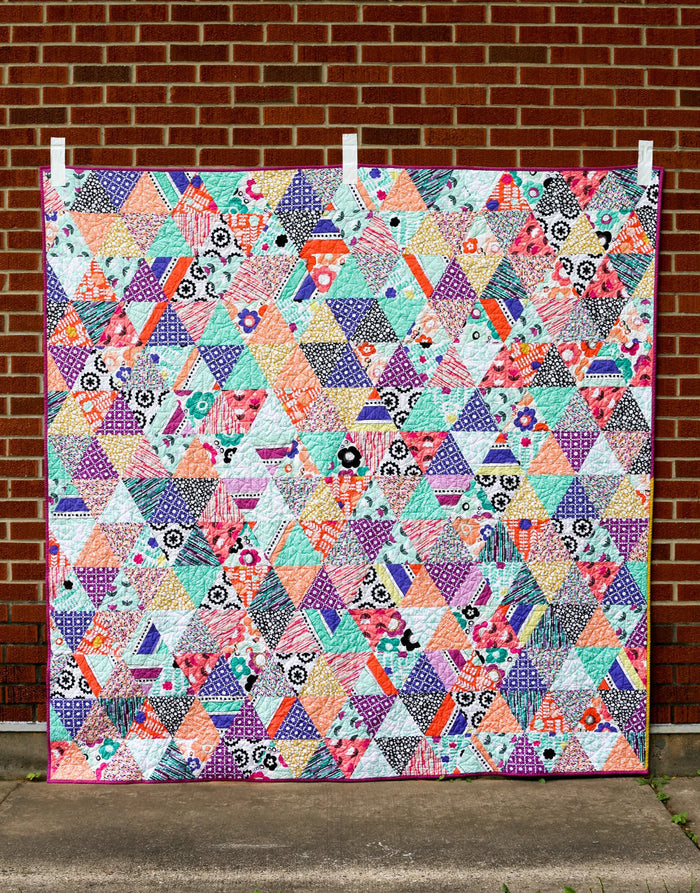 Triangularity Quilt Paper Sewing Pattern, Jeni Baker