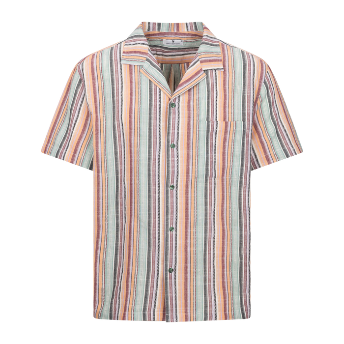 Urban Pioneers Male Tristan SS SHIRT MULTI STRIPE