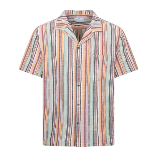 Urban Pioneers Male Tristan SS SHIRT MULTI STRIPE