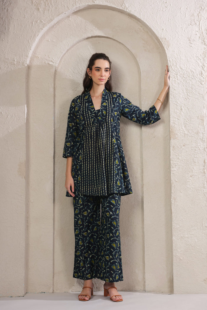 Tropical Dusk Printed Cotton Co-ord Set