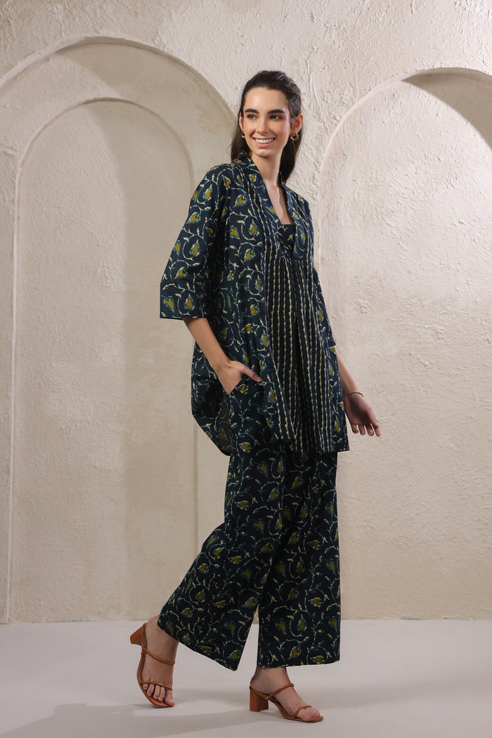 Tropical Dusk Printed Cotton Co-ord Set
