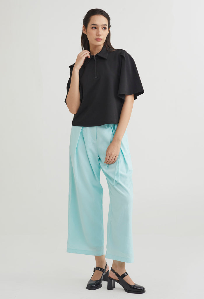 Tulip Full Sleeve Half Zip Top