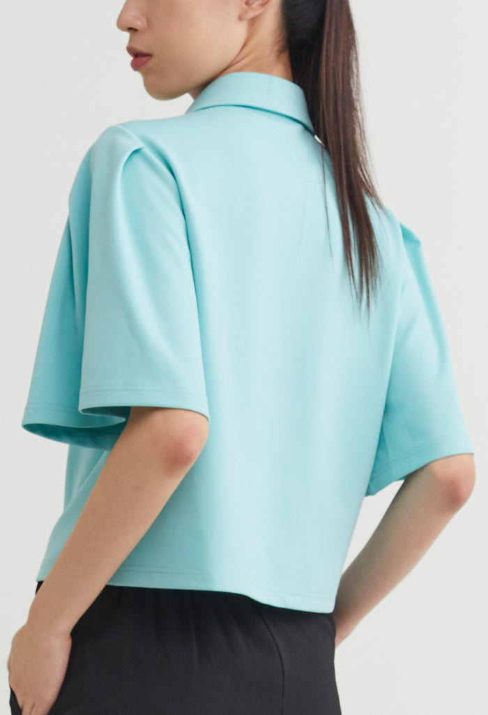 Tulip Full Sleeve Half Zip Top