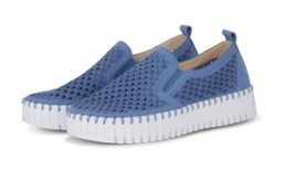 Lines of Denmark light blue platform shoe