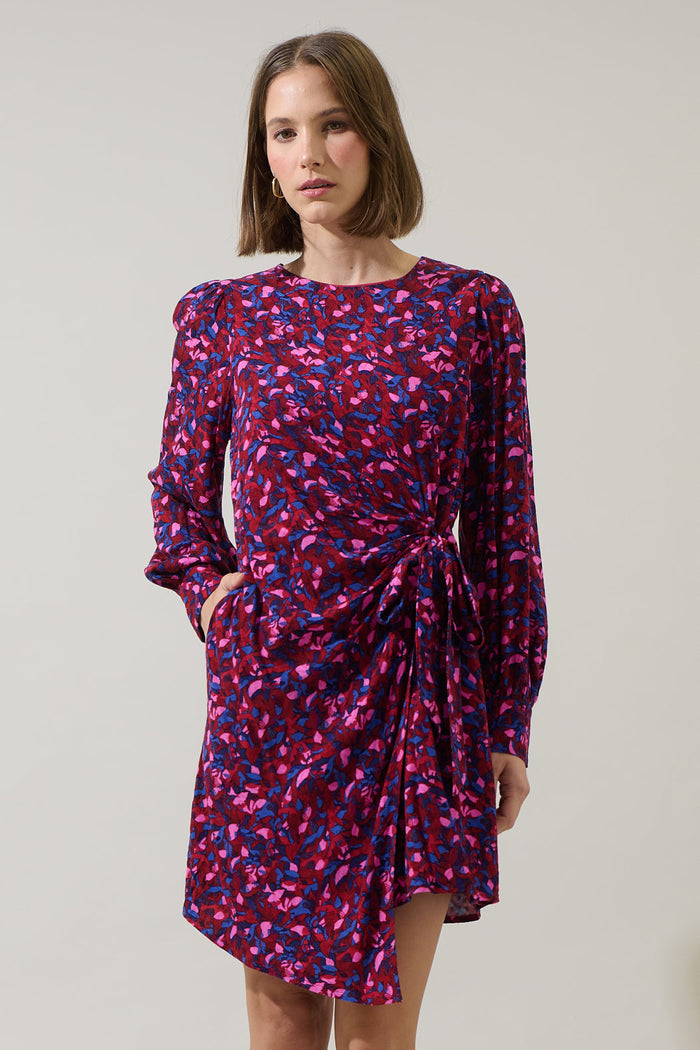 Turma Abstract Willy Wrap Mini Dress