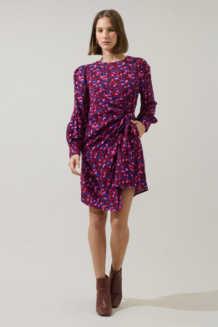 Turma Abstract Willy Wrap Mini Dress
