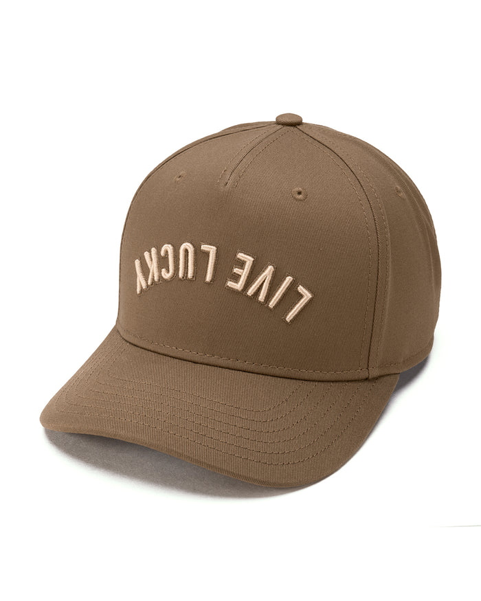 Upside Down Luck 11 Brown Cotton Twill Hat