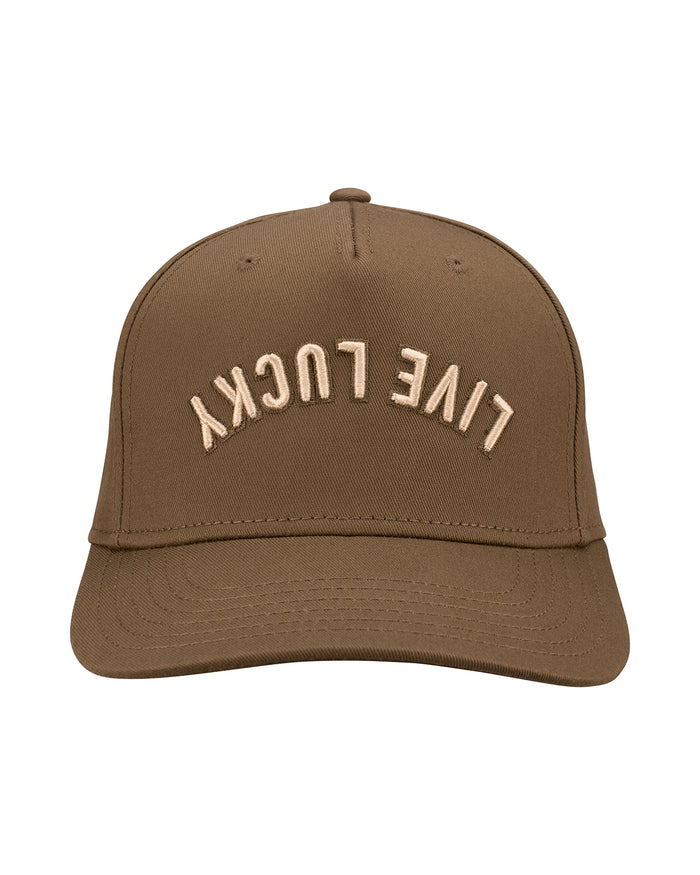 Upside Down Luck 11 Brown Cotton Twill Hat