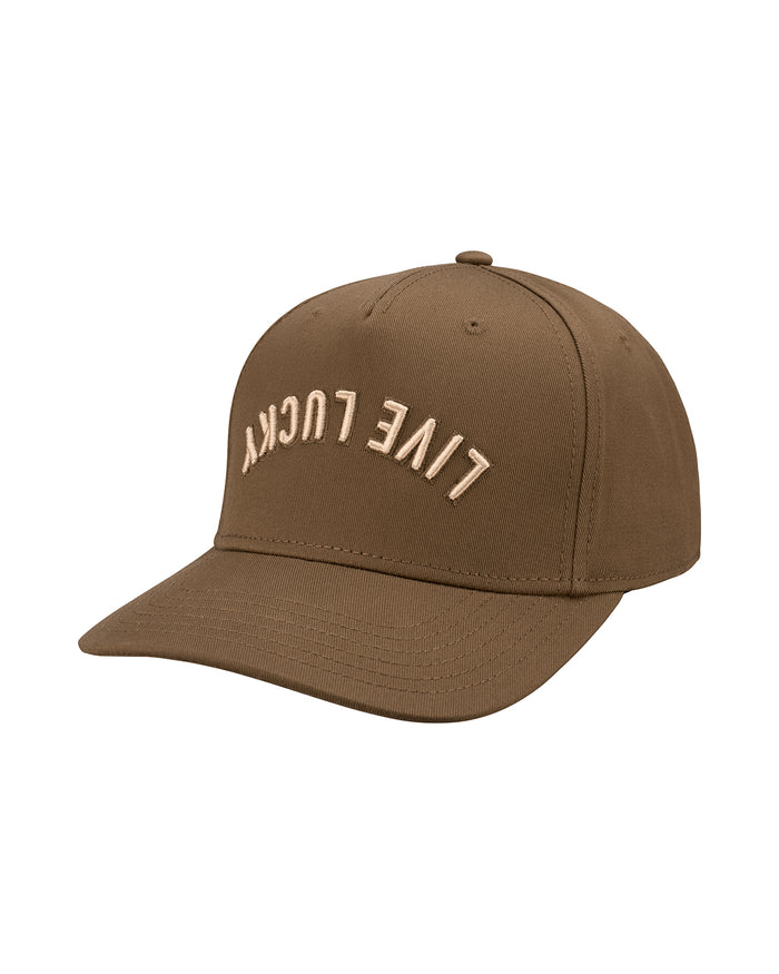 Upside Down Luck 11 Brown Cotton Twill Hat