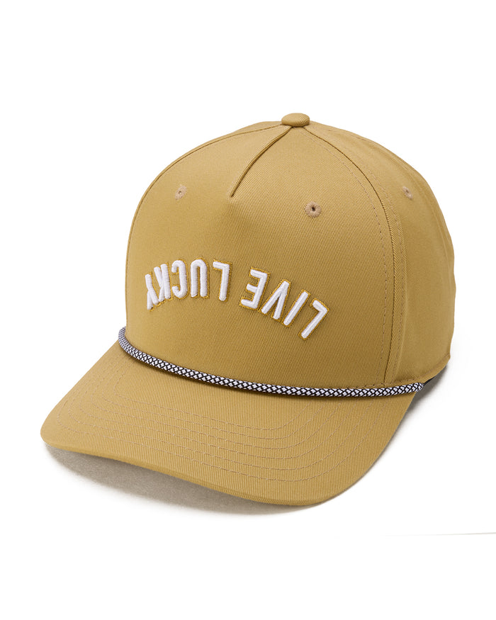 Upside Down Luck 12 Yellow Cotton Twill Hat
