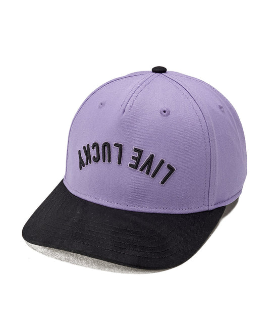 Upside Down Luck 4 Purple Cotton Twill Hat