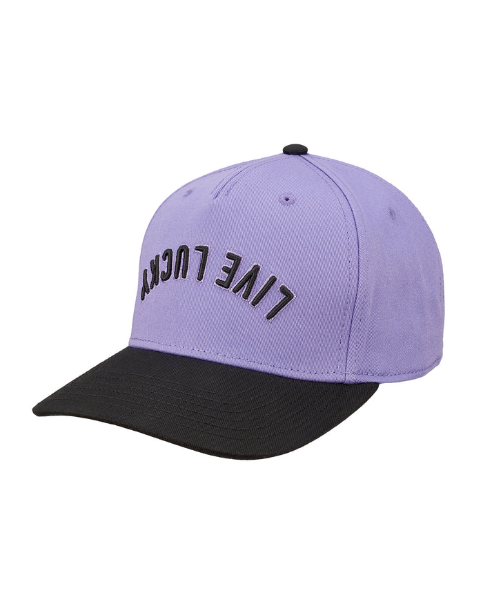 Upside Down Luck 4 Purple Cotton Twill Hat