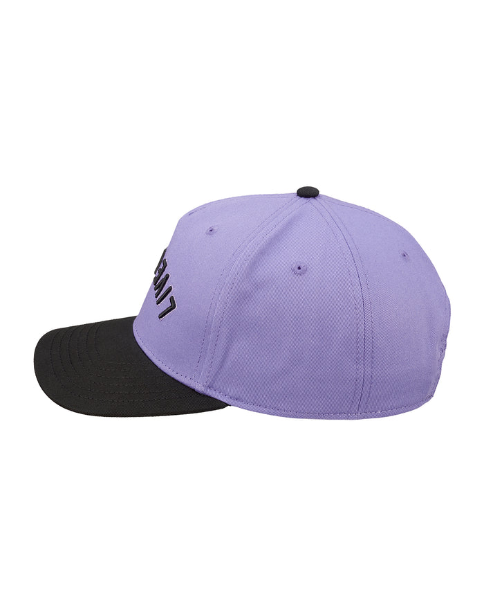 Upside Down Luck 4 Purple Cotton Twill Hat