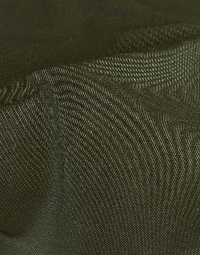 Urban Olive Heavy Canvas Fabric, Light & Lush