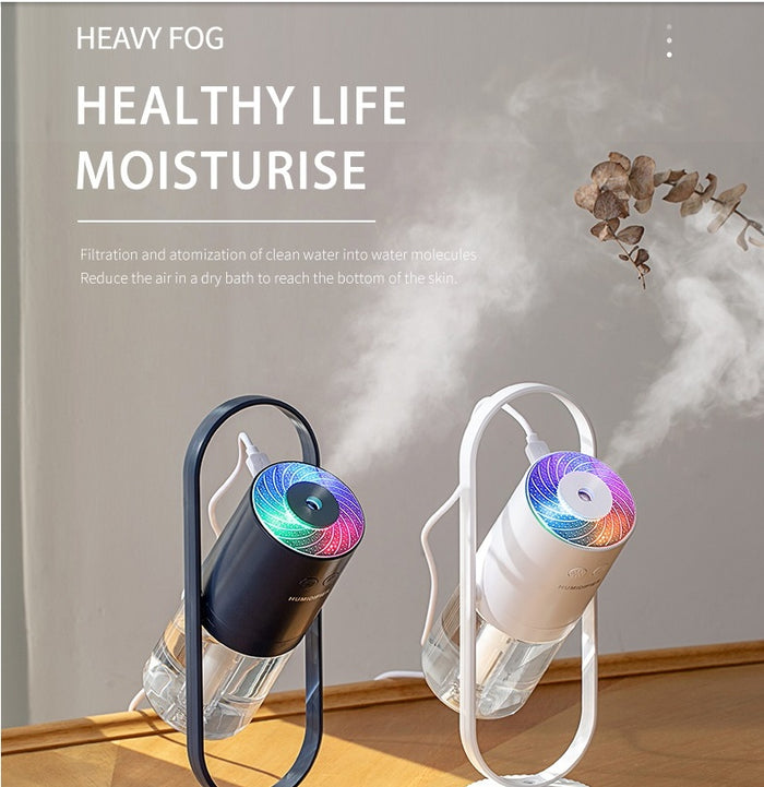 USB Humidifier - Portable, Quiet Projection Night Light
