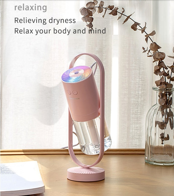 USB Humidifier - Portable, Quiet Projection Night Light