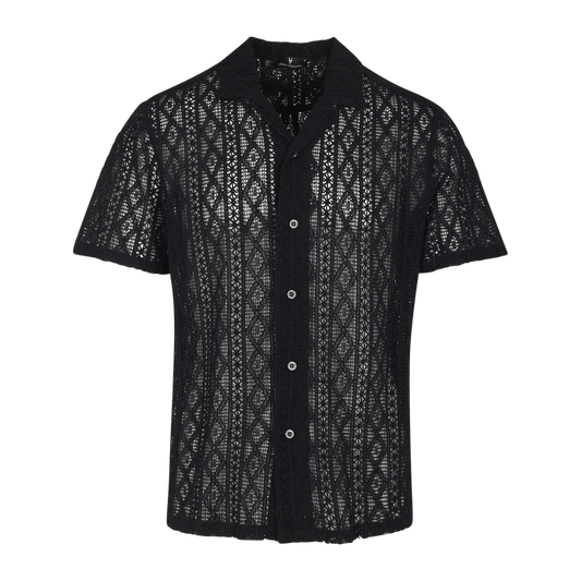 Urban Pioneers Male Valentino SS SHIRT BLACK