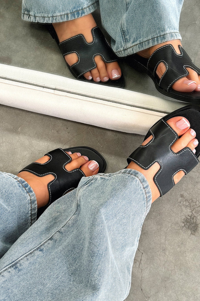 Valia Slides - Black
