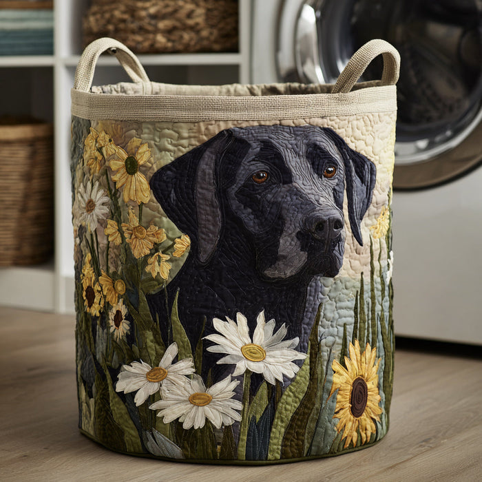 Vasketøjskurv Black Lab Blooms