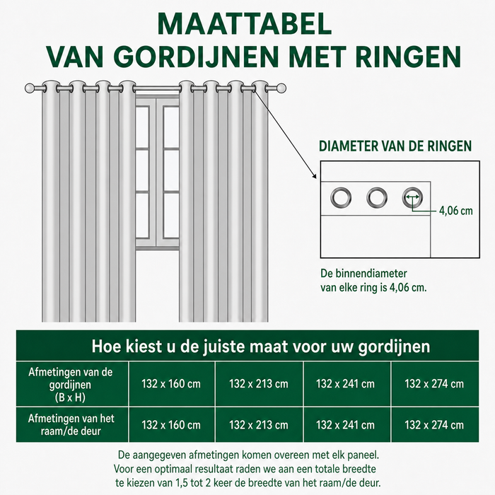 Veerle - Vatterede gardiner Livets træ fra Skoven