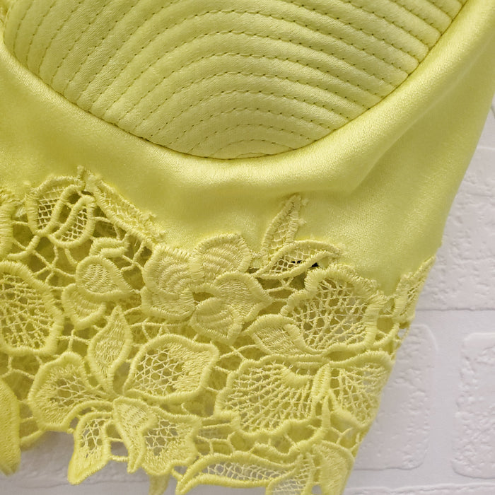 VERSACE NEON YELLOW LACE CORSET - SIZE 38