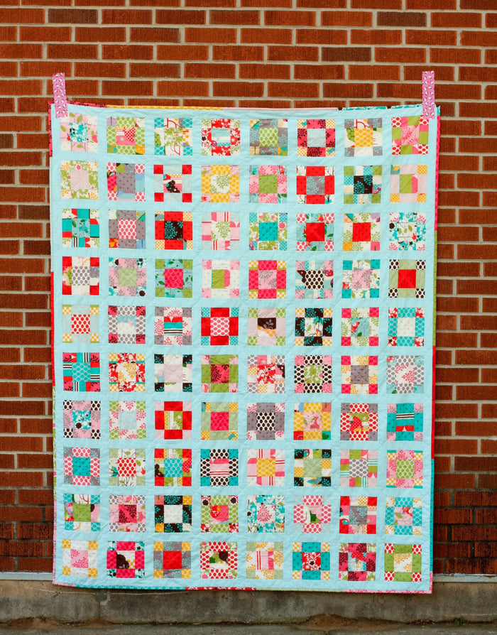 Vintage Nine-Patch Quilt Paper Sewing Pattern, Jeni Baker