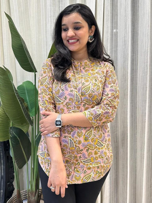 Weekend Rayon Short Kurta- Pastel Mix