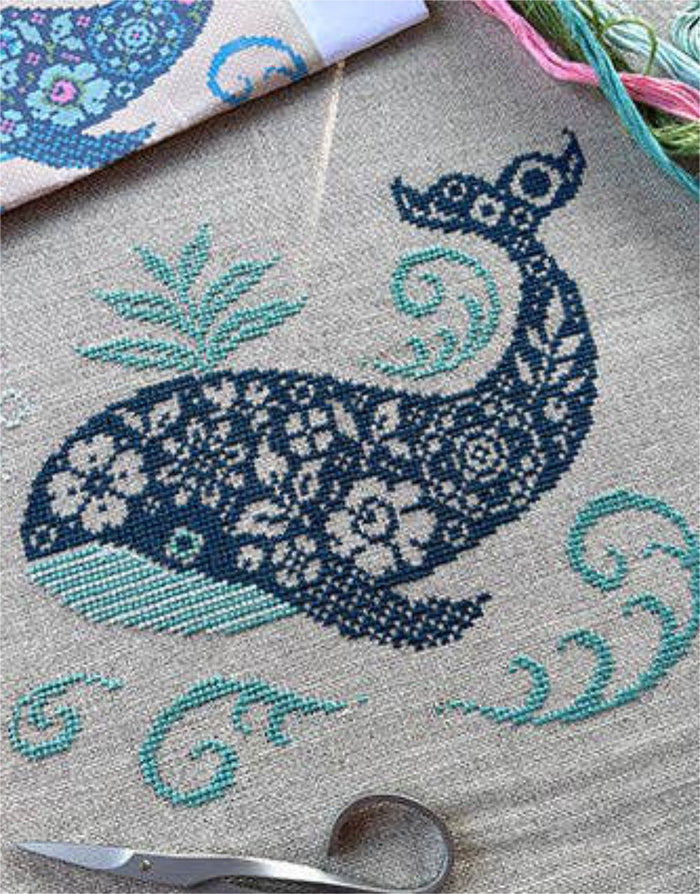 Whale of a Time Cross Stitch Kit, Love Poppet