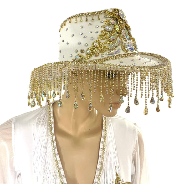 White and Gold Cowgirl Sheriff Costume