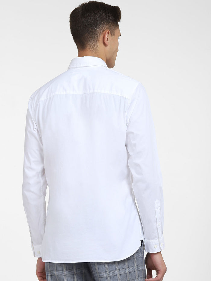 White Formal Full Sleeves Shirt