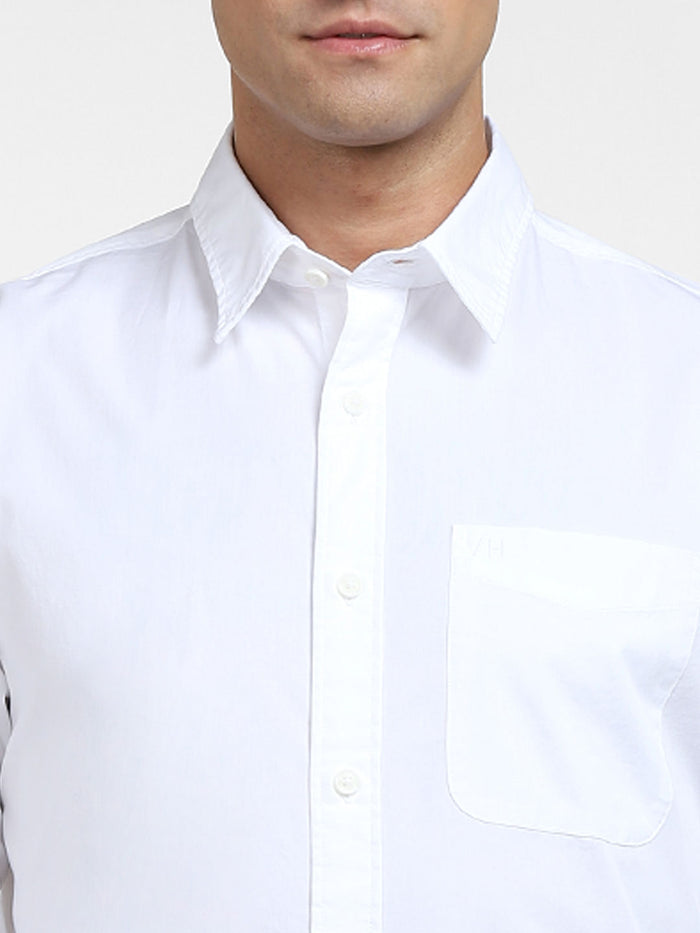 White Formal Full Sleeves Shirt