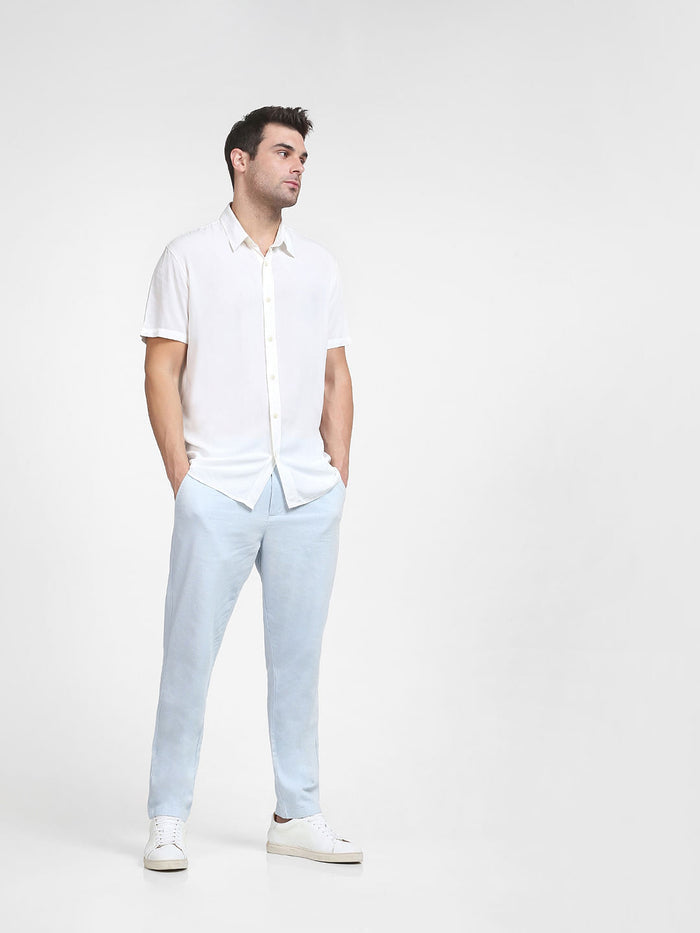 White Half Sleeves Shirt