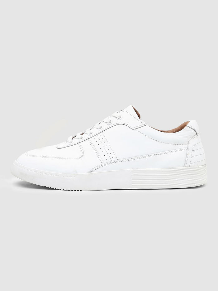 White Lace Up Sneakers