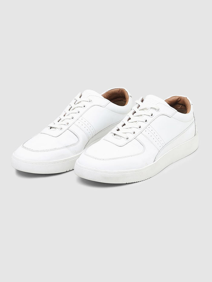 White Lace Up Sneakers