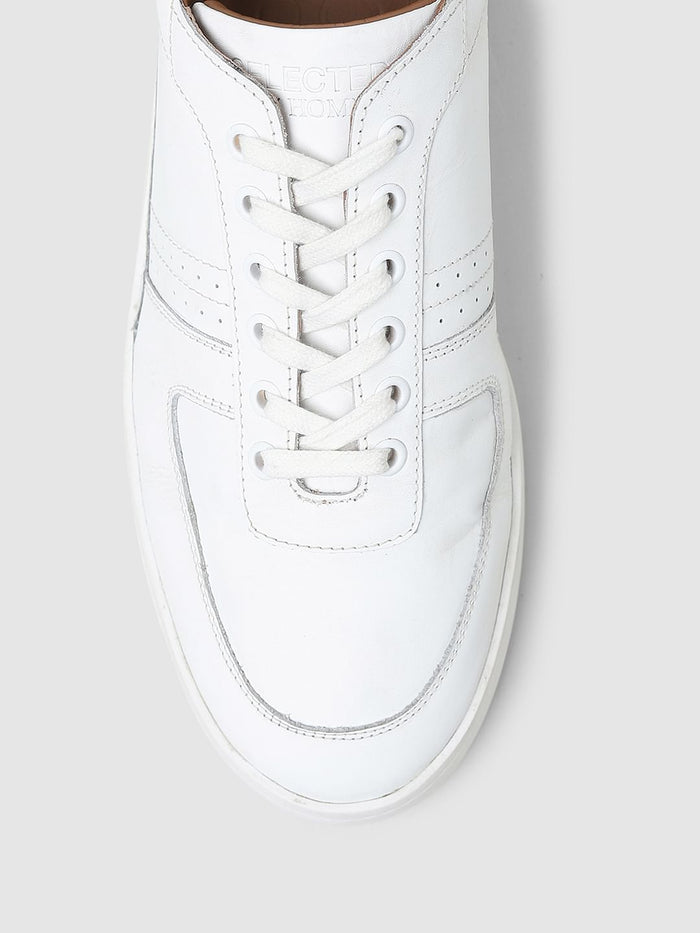 White Lace Up Sneakers