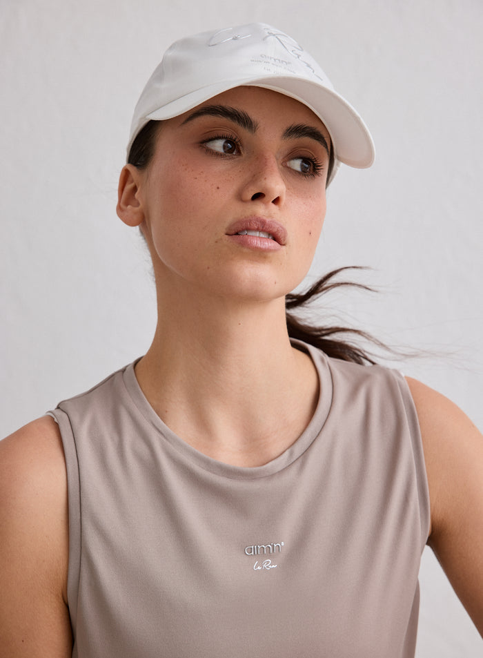 White Le Run Running Cap