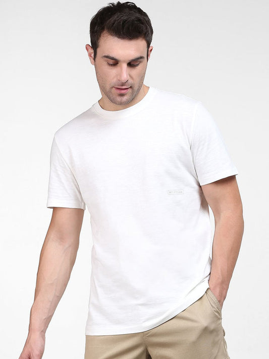 White Organic Cotton Crew Neck T-Shirt