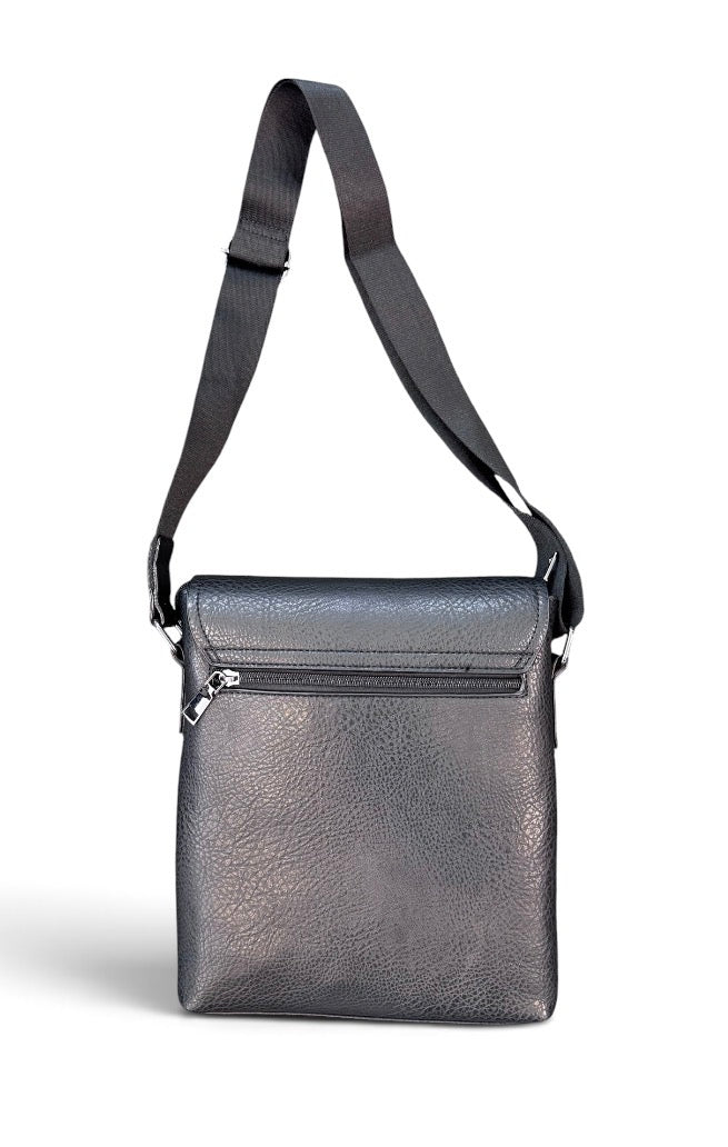 Black Kevico WK Side Bag with zipper, compact accessory featuring adjustable strap and sleek design.