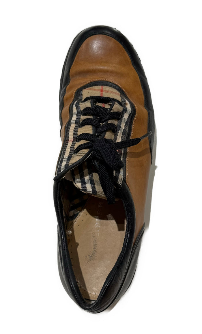 Women's Burberry Brown Leather Golf Shoes - Size 8 MSP$580