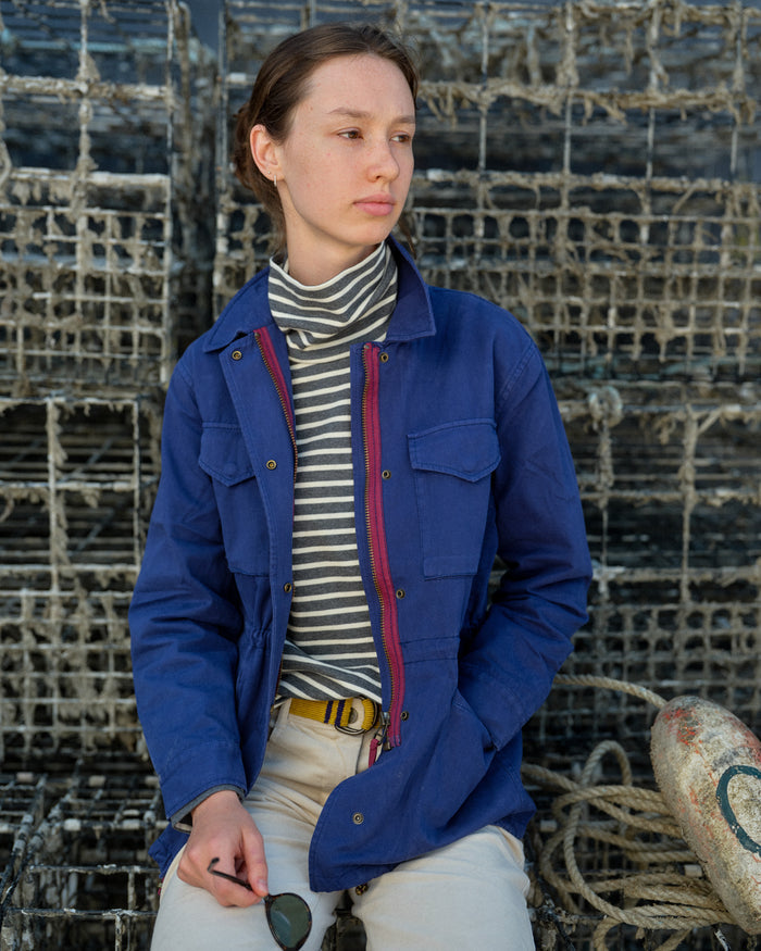 Women's Calypso Turtleneck in Graphite/Off White