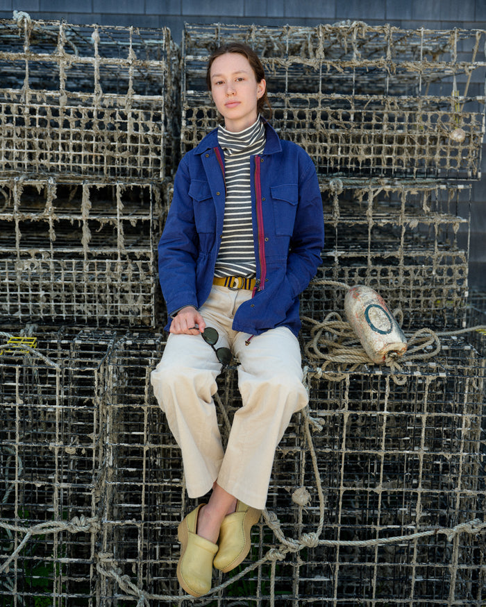 Women's Calypso Turtleneck in Graphite/Off White